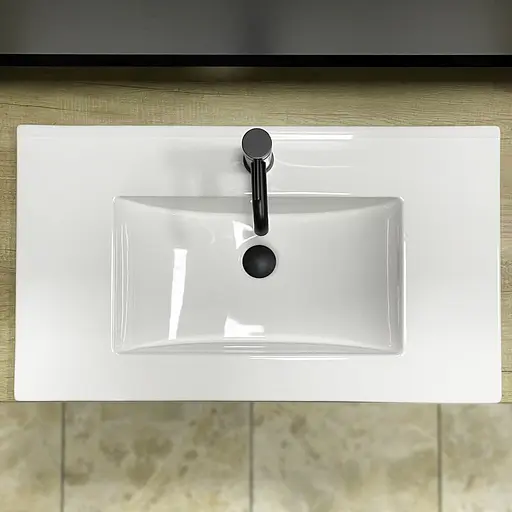 Умивальник VBI Ferrara 80 white врізний VBI-018044, Білий - фото 4