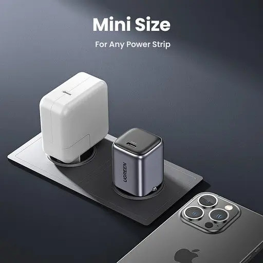 Зарядний пристрій Ugreen CD318 GaN Desktop Charger 1*USB-C 20 W (90664) євровилка - фото 3