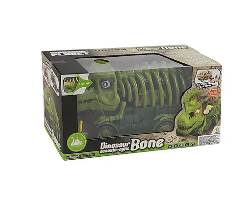 Машинка-динозавр RS 050-3 B, 2 машинки, запускатель, в коробке (6977038360083) Зеленый - фото 1