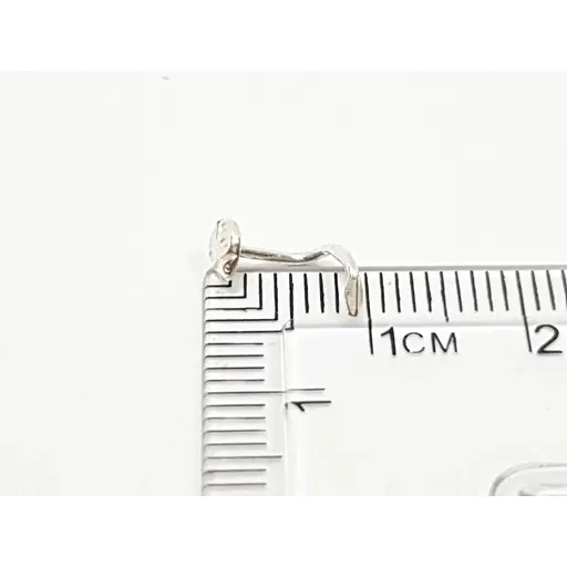 Серебряная серьга-пирсинг в нос Dear. 1008С - фото 3