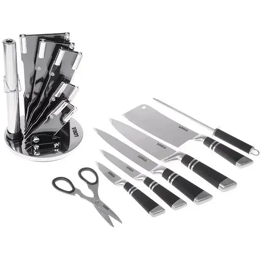 Набір ножів із підставкою 8 предметів Black (NS23SETKN) - фото 2