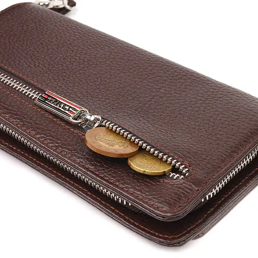 Женский кожаный кошелек Canpellini 20х10.5х3 см acs0025089 - фото 6