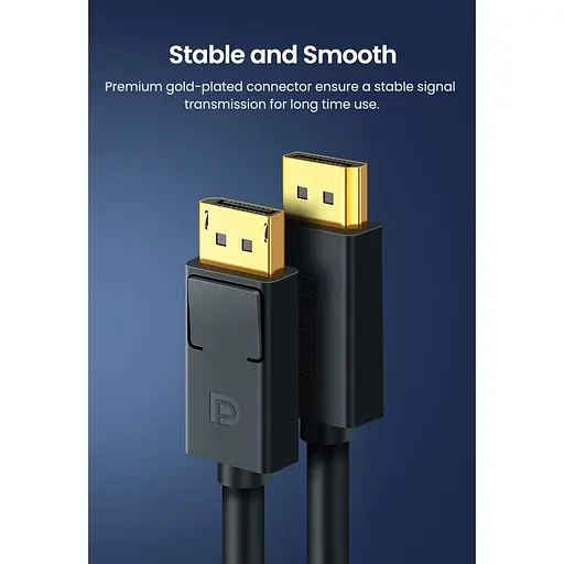 Кабель Ugreen DP102 DisplayPort to DisplayPort V1.2 2m Black (10211) [139099] - фото 5