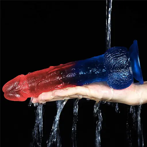 Фалоімітатор LoveToy Dazzle Studs 9" 23 см мульти - фото 12