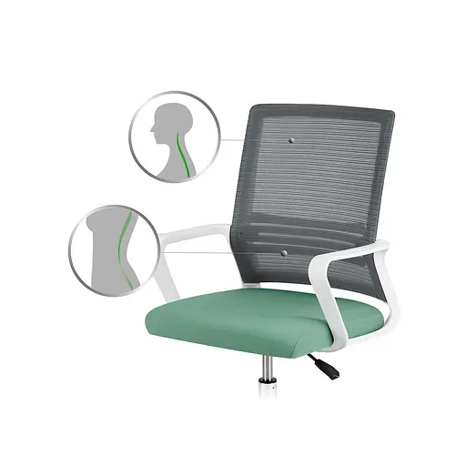 Офисное кресло Sofotel Corta Grey/Green (241402) - фото 10