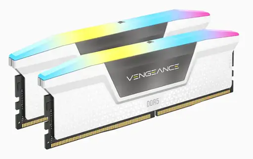 Память для настольных компьютеров Corsair Vengeance RGB 32 ГБ (2x16 ГБ) DDR5 6000 МГц (CMH32GX5M2B6000C40W) - фото 1