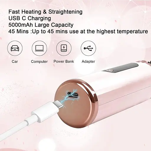 Бездротова щітка для випрямлення волосся - фото 2