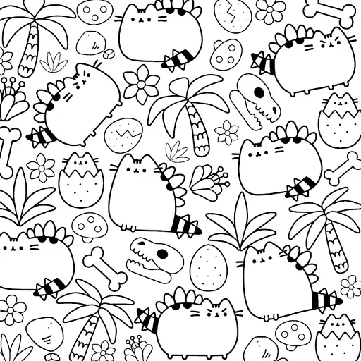 Розмальовка Pusheen - фото 5