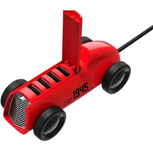 Разветвитель хаб Usb Xiaomi BCASE Retro Classic Car Usb Splitter Festive DSHJ-B-1903 красный - фото 1