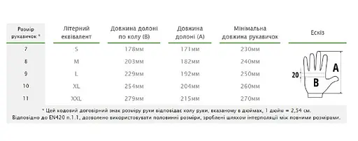 Рукавички захисні Bradas BULL CANYON з коров’ячої шкіри розмір 10½ RWIBC105 - фото 3