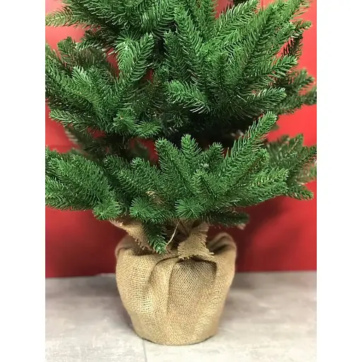 Ялинка Hvoya Classic лита пишна  в мішковині 90 см зелена - фото 4