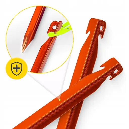 Набір кілочків для намету Mountain Goat алюмінієві 18 см, V-подібні 10 шт (P-5905973406895) - фото 9