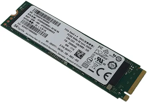 Накопитель SSD Hynix M.2 NVMe 256GB SK (HFM256GDJTNG-8310A) 250 240 ((HFM256GDJTNG-8310A)) Б/у - фото 1