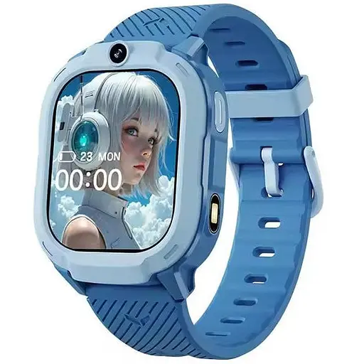 Дитячий смарт-годинник Lemfo T70 S з 4G прослуховуванням відеодзвінком і GPS-трекером Синій