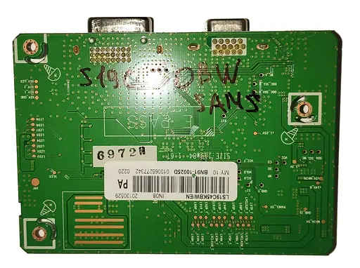 Материнская плата монитора Samsung S19C450BW (BN91-10025D) "Б/У" - фото 2