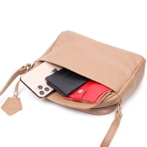 Сумка женская через плечо Grande Pelle 23х17х7 см sum0028541 - фото 5