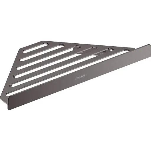 Полочка угловая Hansgrohe AddStoris 14.8 х14.8 x 30.5 см Brushed Black 41741340, Шлифованный черный хром - фото 1