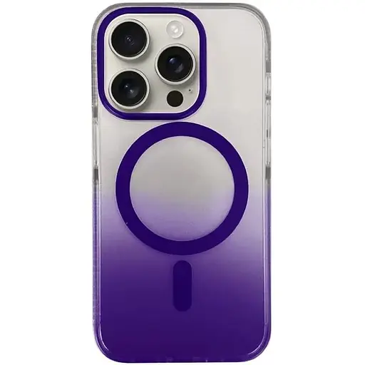 Чехол TPU+PC Epik Phantom with MagSafe для Apple iPhone 15 Pro Max (6.7) Purple - фото 1