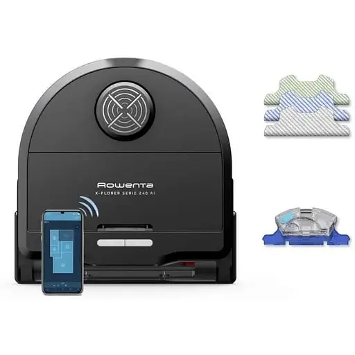 Робот-пылесос Rowenta 240 AI RR9675WH автономность max 120 мин черный