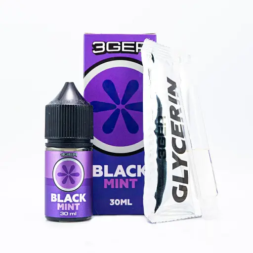 Набор компонентов для самозамеса солевой заправки 3GER 30 мл Black Mint, 0-50 мг (15569)