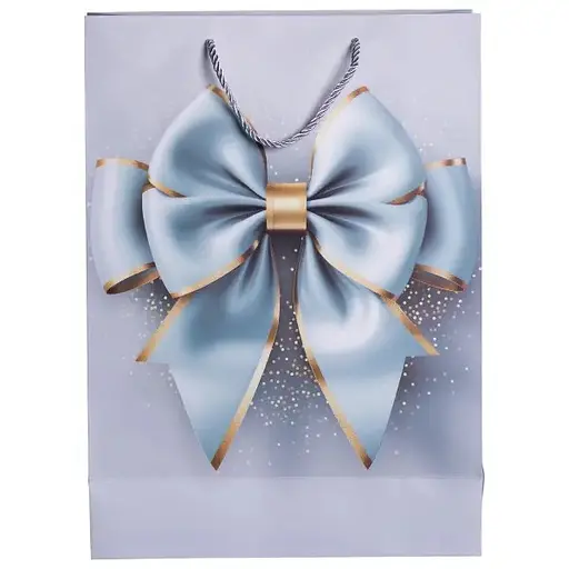 Подарунковий пакет Yiwu HP-10359-14 з бантом 30х12х42 см 12 шт. - фото 7