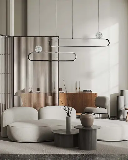 Підвісний світильник, люстра Goldlux 333896 Florentyna LED 1x48W 4000K 6000Lm IP20 чорний - фото 3