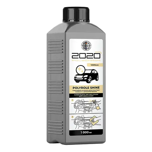 Глянцевий поліроль Polychrom 2020 Polyrole Shine для пластику та вінілу з ароматом ванілі 1 л