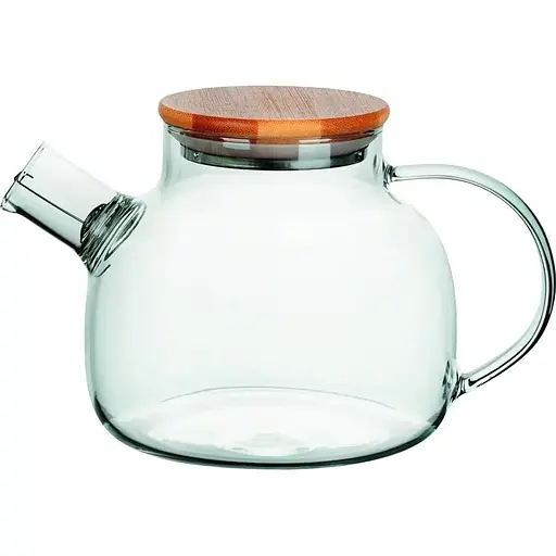 Заварник Ringel Joy 1000 мл закаленное стекло, бамбуковая крышка (RG-0002/1000)