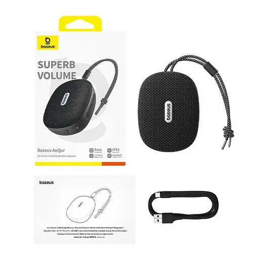 Акустика Baseus AeQur 35 Pro Air бездротова портативна колонка a20077600127-00 - фото 7