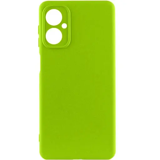 Чохол Silicone Cover Lakshmi Full Camera (A) для Motorola Moto G14 Салатовий / Neon Green