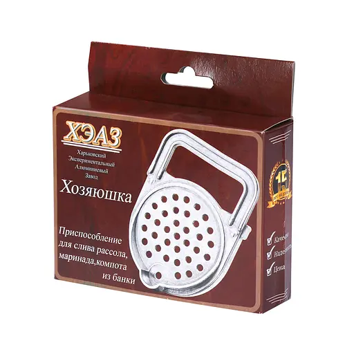 Устройство для слива рассола, маринада, компота из банки сливная крышка ХЕАЗ 83472 - фото 4