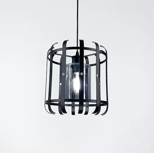 Підвісний світильник у стилі лофт з плафоном графіт або янтар Line.F Колір плафона Графітовий - фото 3