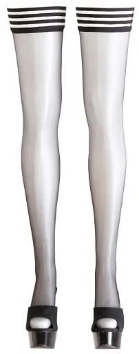 Панчохи Cottelli Collection Legwear Hold-Up 3 чорний - фото 4