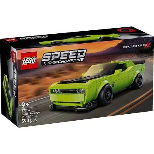 ККонструктор LEGO Speed Champions Спортивный автомобиль Dodge Challenger SRT Hellcat 390 деталей (77237)