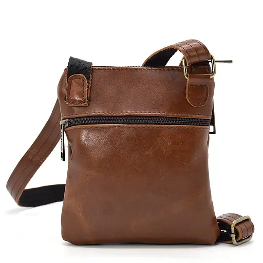 Чоловіча шкіряна сумка через плече TARWA 19х17х5 см sum0025705 - фото 3