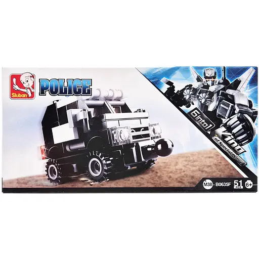 Детский конструктор Полицейская серия Police Sluban M38-B0635-6 51 деталь - фото 1