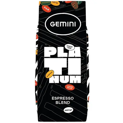 Кофе в зёрнах Gemini Espresso Platinum 1 кг - фото 1