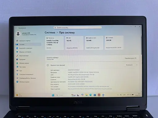 Ноутбук Dell Latitude 5490 14" (i5-8350U / 16GB / SSD 256GB) Refurbished - фото 4