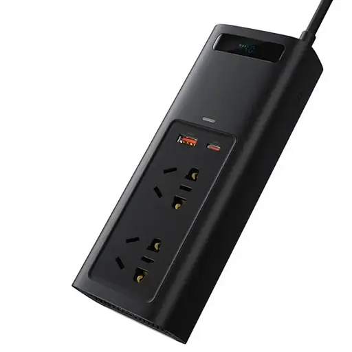 Автомобільний інвертор Baseus In-car Inverter 150W (220V CN/EU) Black - фото 2