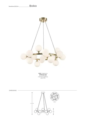 Люстра BOBO P0462-20C-F7AA Zuma Line - фото 2