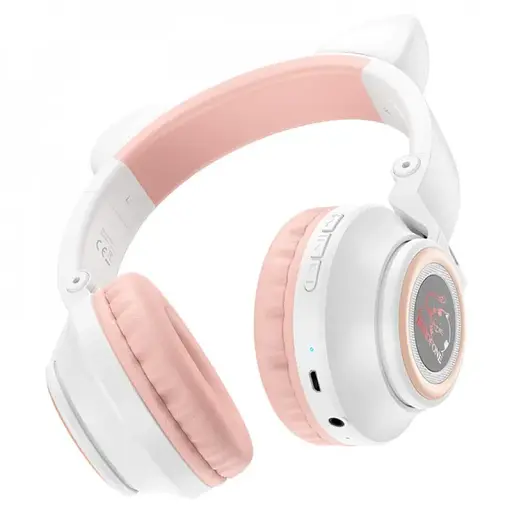 Наушники Borofone BO18 Cat Ear Pink - фото 3
