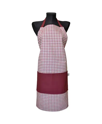 Фартук Прованс Глория Клеточка, красний (14661)