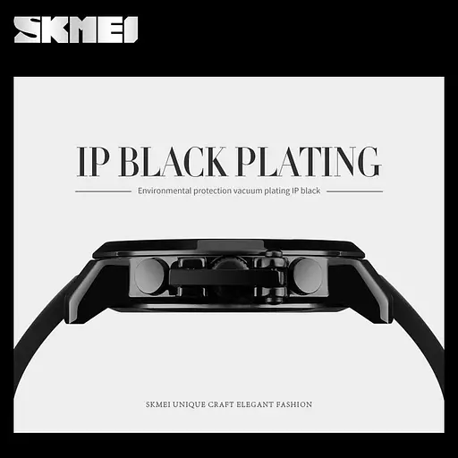 Класичний чоловічий годинник Skmei 1208 чорний - фото 3