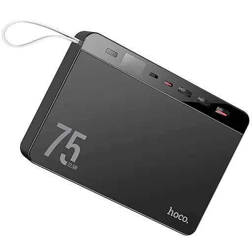 Портативний ЗП Power Bank Hoco J94 Overlord 22.5W 75000 mAh Чорний - фото 2