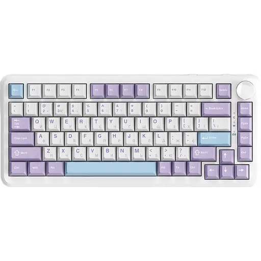 Клавіатура Ajazz AK820 MAX Magnetic Switch Purple/White/Blue RGB (AK820MAX-WM-PWB) [142199]