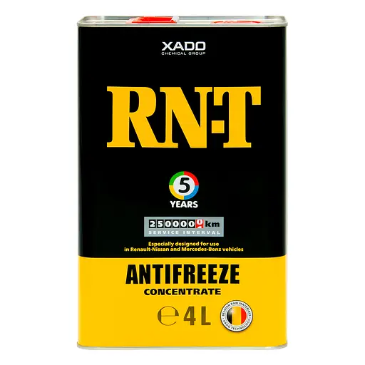 Антифриз Xado Antifreeze RN-T желтый концентрат 4л(ХА 50314) - фото 1