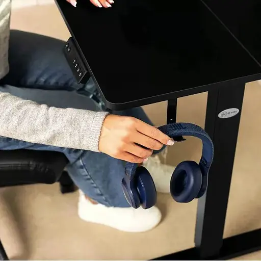 Компьютерный стол с регулируемой высотой Di Volio Rapalo черный - фото 6