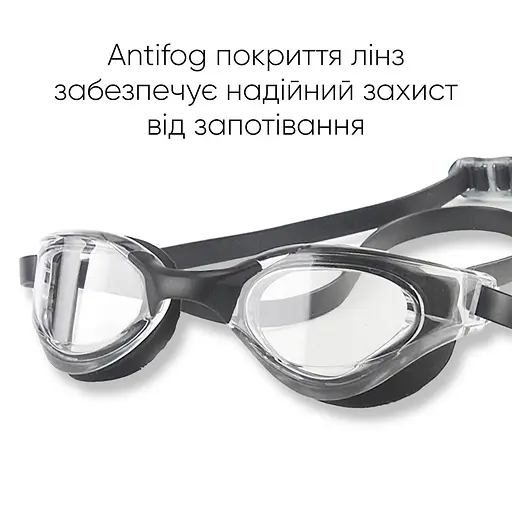 Окуляри для плавання Renvo Sanaga Pro Уні Anti-fog Чорний OSFM (2SG400-011) - фото 6