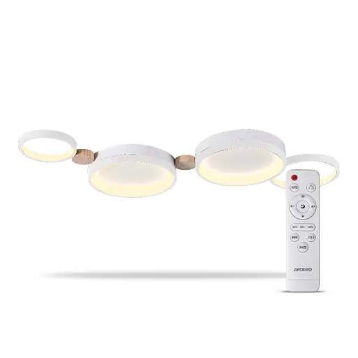 Світлодіодна накладна люстра Ardero AL6194-1ARD SCANDY 65Вт білий - фото 1