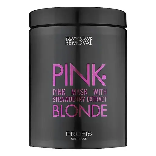 Професійна рожева маска з полуниці, журавлини та протеїнами пшениці Pink Blond Profis 1000 мл - фото 1